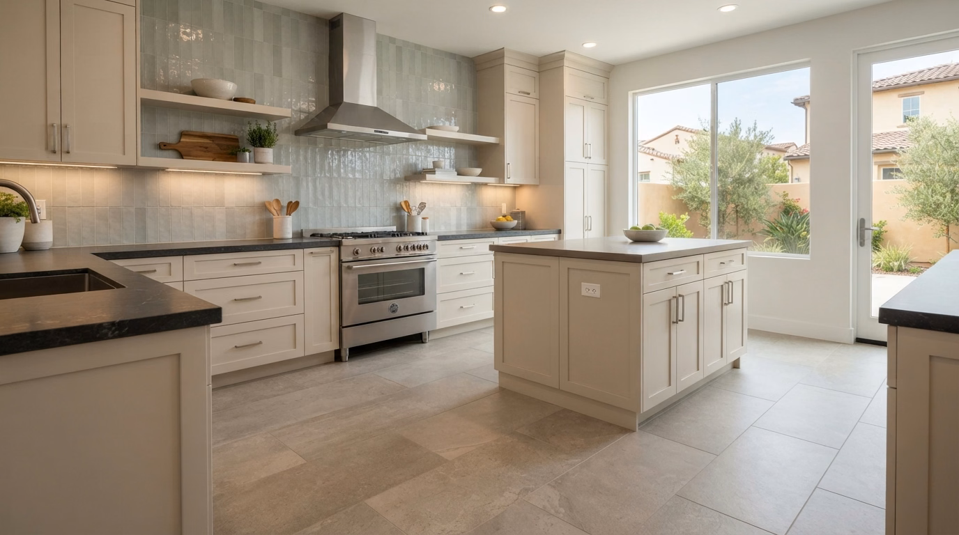 Kitchen Flooring Tile Backsplash | Orange County Kitchen Flooring Tile Backsplash in Orange County.