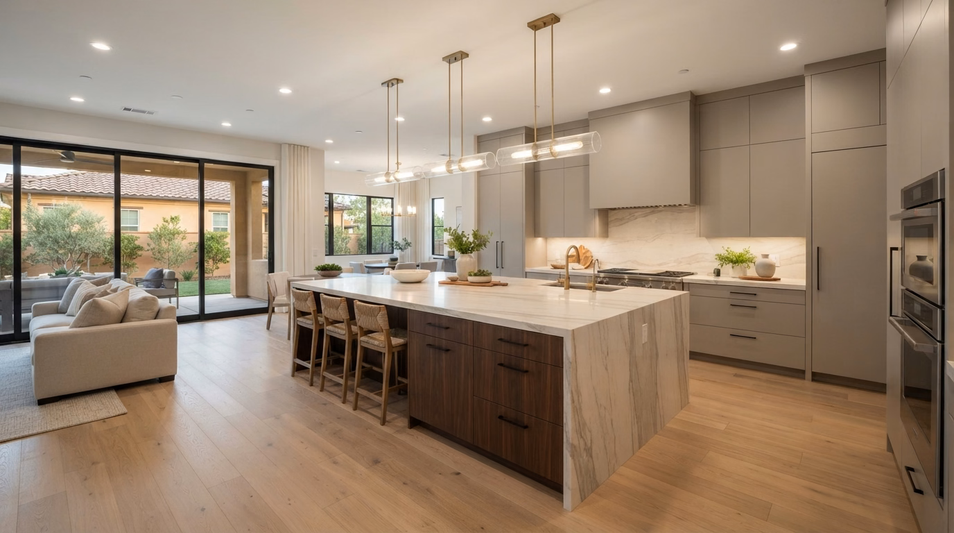 Large Open Concept Kitchen | Orange County Large Open Concept Kitchen in Orange County.