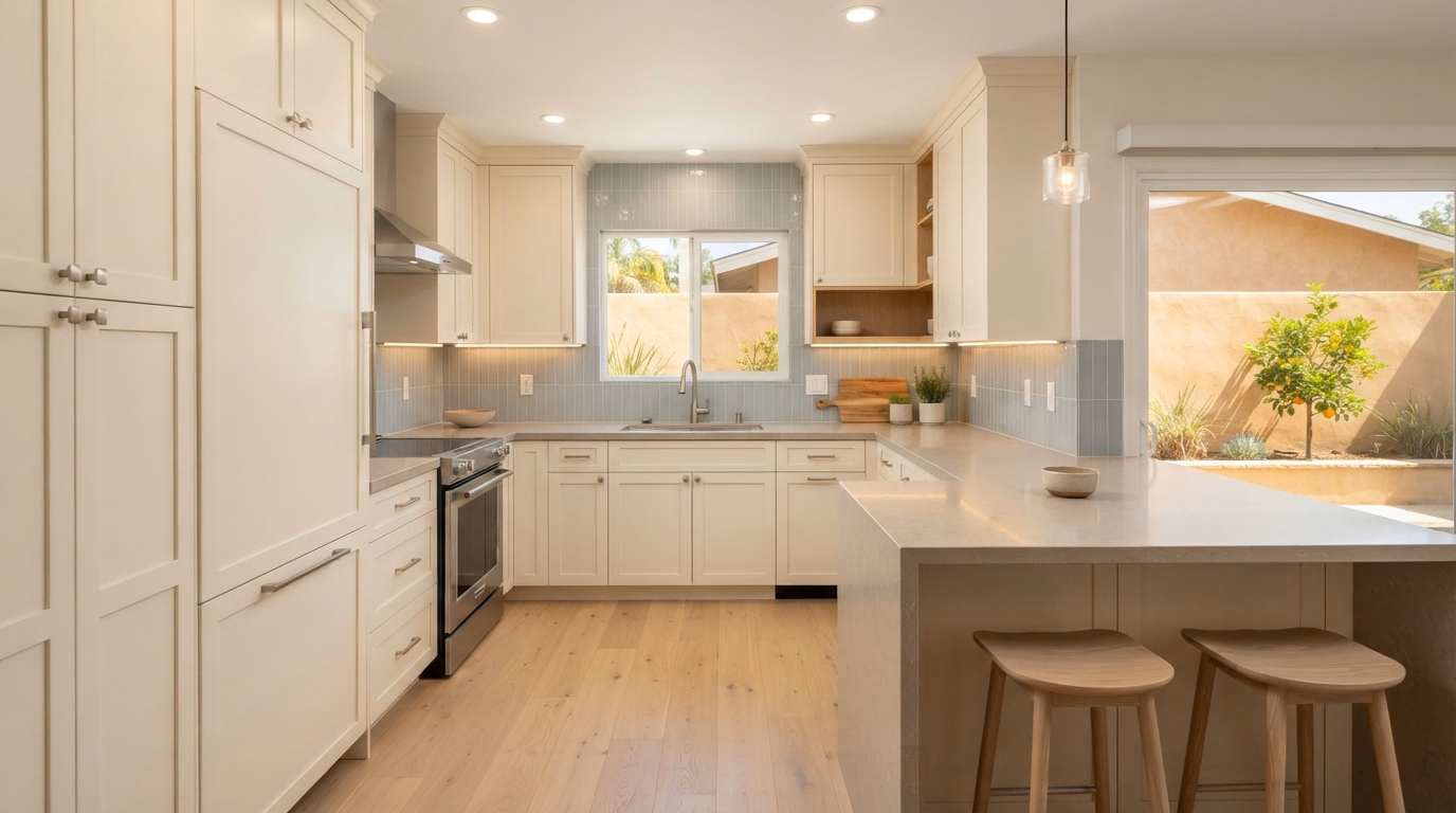 Small Kitchen Design | Orange County Small kitchen design option in Orange County.